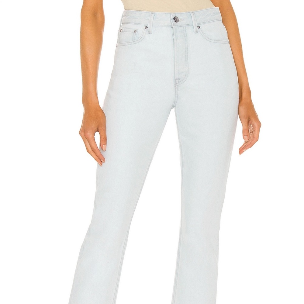 GRLFRND Karolina High Rise Straight Crop Jeans